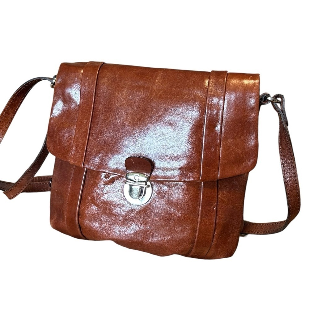 Vintage The Trend Italian Leather Handbag / Crossbody Bag 10 x 10